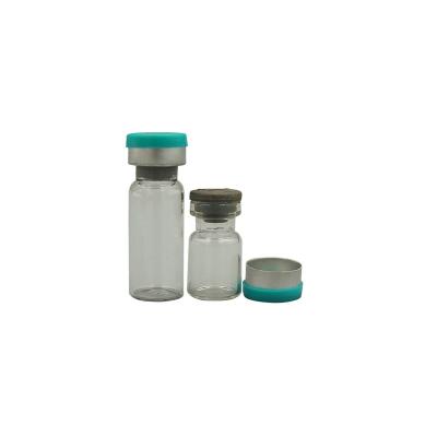 China Non Spill High Quality Custom Tear Off Cap Plastic Vials Screw Lids Vial Aluminum Cap for sale