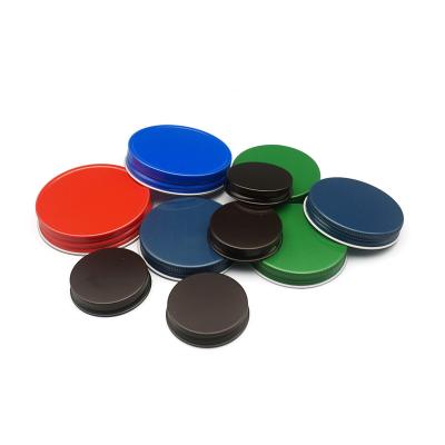 China Non Spill Mental Cap Aluminum Lid Custom Size Aluminum Screw Cap For Plastic Bottles Jar PET Plastic Bottle for sale