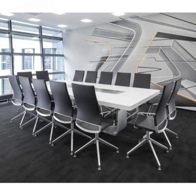 China (Height) 12 Seater Adjustable Conference Table 10 Foot Modern Meeting Table Stone Top for sale