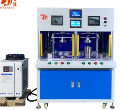 China 1000W - 6000W Stainless steel Kettle Teapot Tumbler Double Station Automatic Fiber Laser Welding Machine for sale