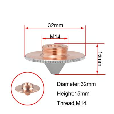 Cina Calibro 0,8 di M11 Dia.28mm - l'ugello di taglio del laser di 6.0mm per WSX autorizza la testa d'attacco del laser della fibra in vendita