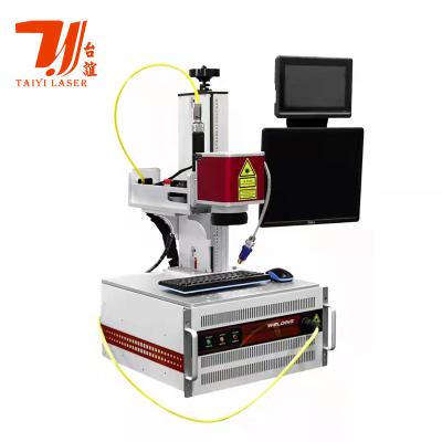 China Canton Fair Promotie Mini Draagbare Raycus QCW Galvo Laser Lasersweismachine Voor 18650 Batterij Las Te koop