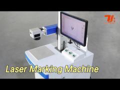 Fiber Laser Marking Machine 20 - 100khz Air Cooling Multifunction Small Size