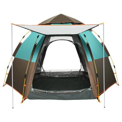 China Automatic Hydraulic Waterpoof Double Layer Tent 5-8 Person Instant Set Up Camping Tent Waterproof Camping Tent for sale