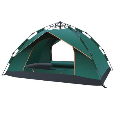 China Waterpoof Oxford Waterproof Automatic Folding Outdoor Camping 3-4 Person Tents Family Tent To Increase Displacement for sale