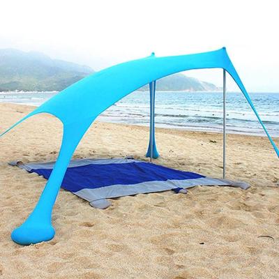 China UV Protection 50+ Protection Beach Tent Sun Shelter Sandbag Fabric Light Weight Anchors And Pegs Instant Pop Up Shade Tent Beach Shelter for sale