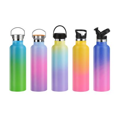 China Customized Viable Double Wall Food 304 Stainless Steel Insulated Water Sport Vacuum Bottle Convenient Flask With Lid for sale