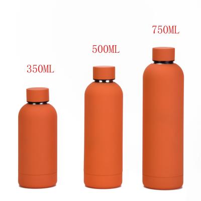 China PORTABLE In Hotsale Double Wall Stainless Steel Water Bottle Running Cola Shaped Sport Bottle With Metal Lid for sale