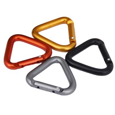 China Durable 54mm Aluminum Alloy Carabiner Mountaineering Carabiner Special Clip Spring Snap Hook for sale