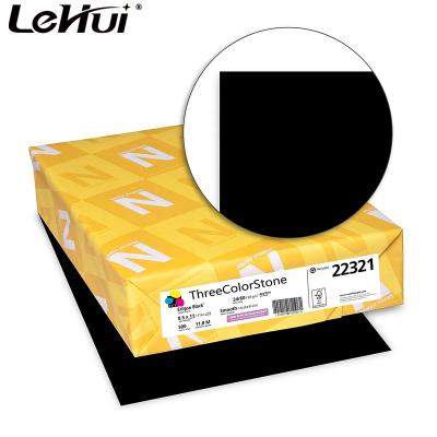 China Materials Supplier High Quality Recycled Color Book Paper 8.5x11 Inches 24,500 Sheets Eclipse Black for sale