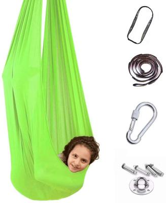 China Modern Sensory Toys Spandex Cotton Drop Rain Equipment Indoor Sensory Swing Therapy Swing For Autism for sale