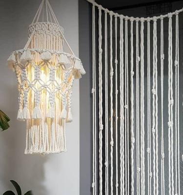 China Europe chandelier luxury crafts interior decoration with a variety of colors can be customized pure manual weaving light household prac for sale