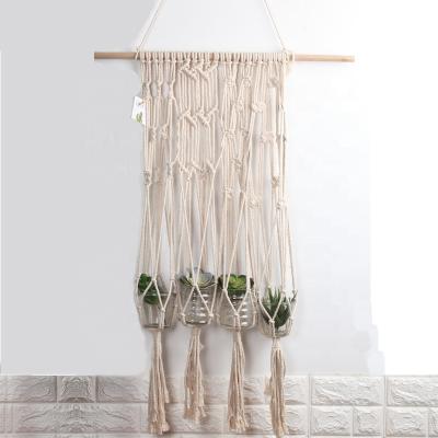 China Home Decorative Handwoven Tapestry Garden Storage Ornaments Can Hang Home Decorative Wall Hanging Articles Cotton Bohemian Home for sale