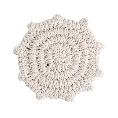 China Cotton Rope Tea Cup Pad Insulation Table Mat Nordic Viable Nordic Contracted Weave Coffee Cup Home Mat Mat for sale