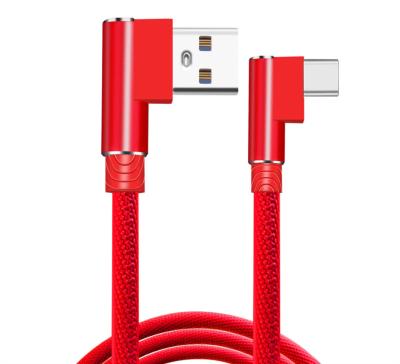 China Mobile Phone 2.4A Double Elbow USB Cable For iPhone 13 12 Mini 11 Pro Type Max Fast Charging Mirco USB C Cable Charging Data Cord For Macbook for sale