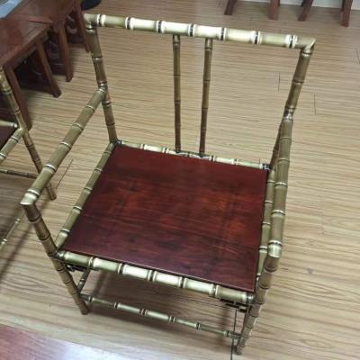 China (Other) Adjustable modern luxurious bamboo dining chair with cast copper. for sale