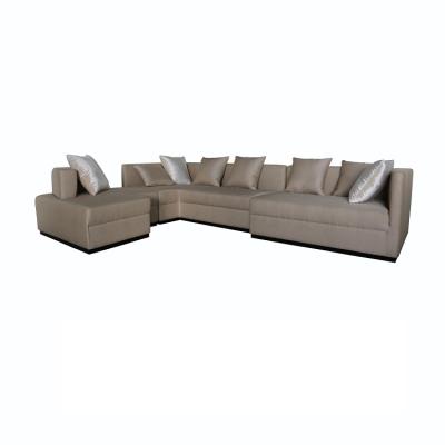 China (Other)Luxury Light Adjustable Living Room Comfortable Sofa L Shape Sofa Set Furniture Modern Fabric for sale