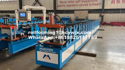 China Half Round Rain Gutter Roll Forming Equipment 19 Rows Rollers for sale