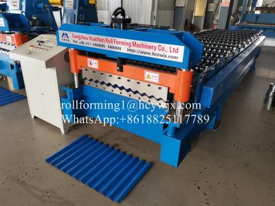 中国 Automated PLC Controlled Roll Sheet Forming Machine 12 Rollers Hydraulic Cutting 販売のため