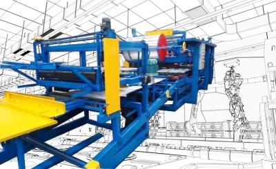 중국 기계 바위 모직 샌드위치 판 기계를 형성하는 벽/지붕 샌드위치 패널 목록 판매용