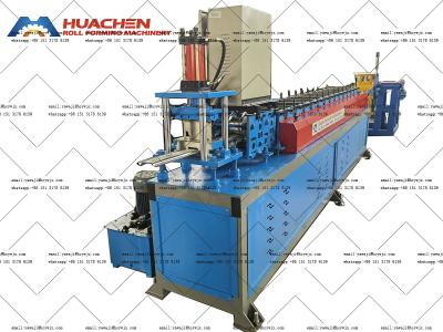 China Ketting aandrijving Volledig automatisch sluiter deur frame Rolling Machine voor 380V 50Hz 3Fases Steel Frame Purlin Te koop