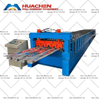 China Corrugated Roof Sheet Making Maquina Para Hacer Teja Floor Deck Roll Forming Machine à venda