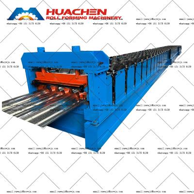 China Steel Deck Roll Forming Machine Xiamen Machine Floor Tile Decking Making Machine Te koop