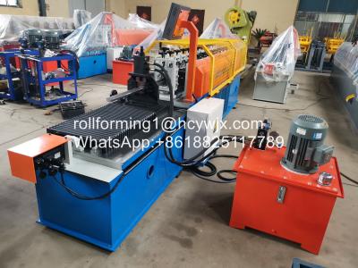 China De Machine van 8KW 45m/Min Plc Omega Roll Forming met Hydraulisch Knipsel Te koop