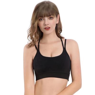 China Sexy QUICK DRY Sports Bra For Women Yoga High Print Support Fitness Breathable Stretchy Casual Backless Crop Top Plus Size for sale