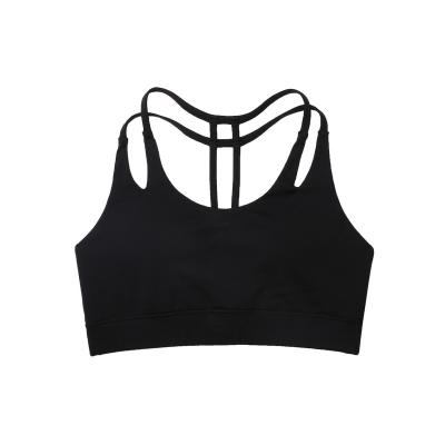 China Sexy QUICK DRY fitness wear top lift up bra for women yoga top support gym sports comfortable stretchy fashion backless crop top for sale