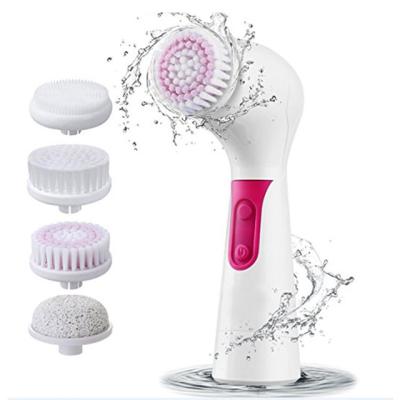 China Acne Treatment Brush Electric Facial Cleansing Face Exfoliating Brush IPX7 Waterproof Body Face Rotation Brush Massager for sale