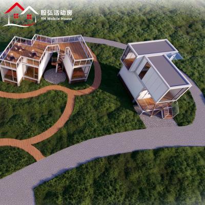 China Modern cheap prefabricated house container sandwich panel steel house fast assembled prefab house for sale