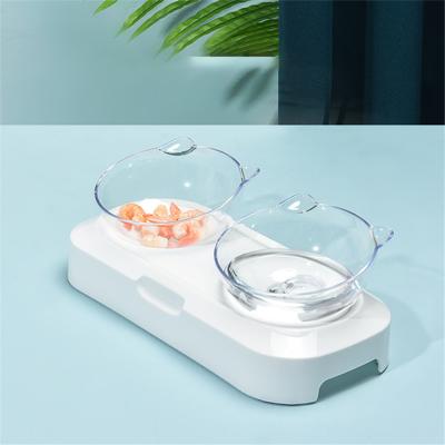 China High Quality Viable Raise Dog Eating Wear Resistant Glass Dog Food Bowl Pet Feeder Bowl for sale