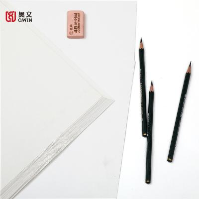 China Not Easy To Fluff AOWEN Sketch Cotton Watercolor 160g Paper Art Drawing Supplies Coloring Book For Artist 20 Sheets/Bag - 4K Yixing Series for sale