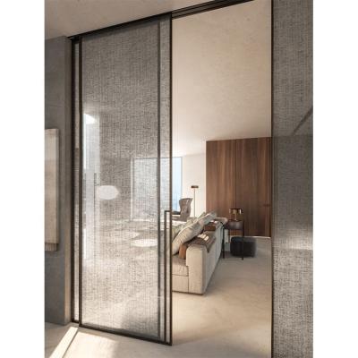 China New Design Waterproof Modern Custom Size Glass Aluminum Frame Sliding Door for sale