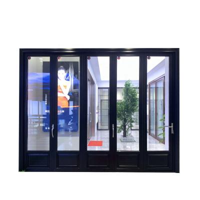 China Wholesale Price Durable Outdoor Patio High Quality Aluminum Glass Folding Door for sale