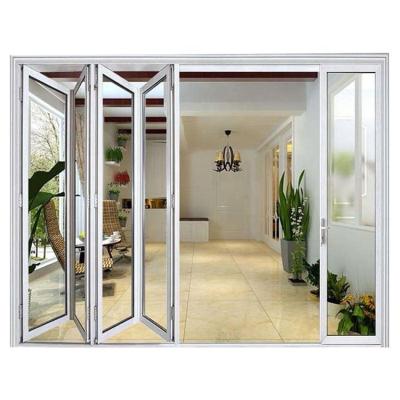 China Latest Design Waterproof Soundproof High Quality Glass Aluminum Folding Doors Price for sale