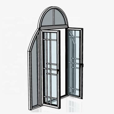 China High Quality Waterproof Aluminum French Residential Main Front Entrance Security Door Double Swing Glass for sale