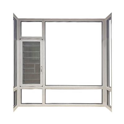 China Modern Design Durable House Commercial Aluminum Glass Casement Fengeiyi Windows And Doors for sale