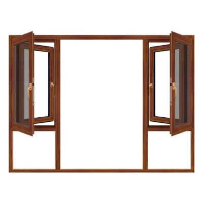 China Magnetic High End Modern Hotel Aluminum Double Screen Hotel Aluminum Glass Casement for sale