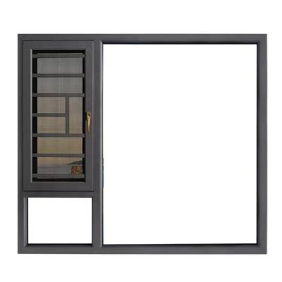 China Factory Direct Selling Best Quality Magnetic Glass Aluminum Casement Fixed Windows for sale