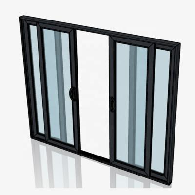 China High End Magnetic Screen Residential Soundproof Glass Sliding Aluminum Alloy Window for sale