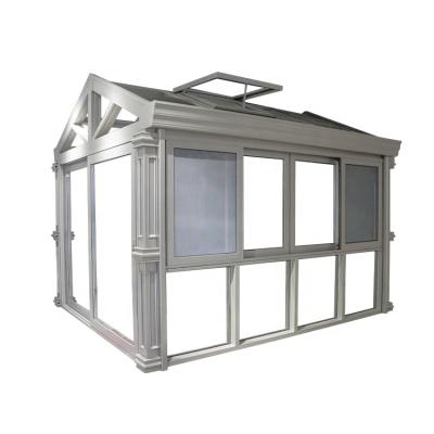 China Wholesale Price Durable European Style 4 Season Solarium Outdoor Glass Aluminum Sunroom for sale