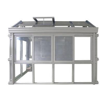 China Best Quality Durable Prefab European Outdoor Aluminum Style Houses Glass Sunroom for sale