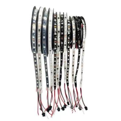 China LANDSCAPE WS2811 Led Strip 5m 30/60 Leds/m IP30/IP65/IP67 DC12V/Black Digital PCB 2811 Waterproof Accessible Led Strip Light for sale