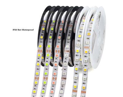 China Garden 12V 0.5/1/2/3/4/5M 5050 60Leds/m Non-waterproof/Waterproof Led Flexible Strip Lamp Ribbon Car Tape Light Decoration for sale