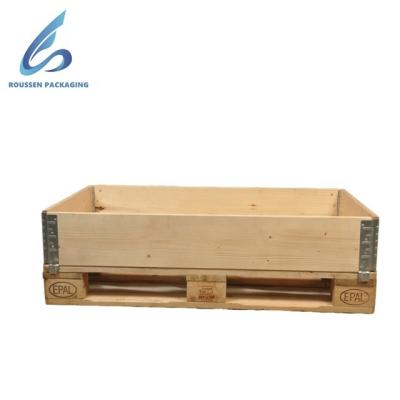 China CUSTOM WOOD PALLET OEM PALLET COLLAR FOR FOLDING WOODEN BOX for sale