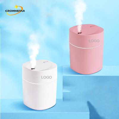 China Crownstar Mini Ultrasonic Atomizer Fragrance Essential Car Oil Diffuser LED USB Car Air Humidifier for sale