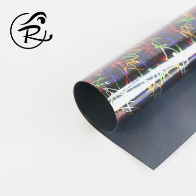 China SSC020-p Textiles Pattern Black Velvet Vinyl HTV Heat Transfer Roll For Kid Clothes Design Logo for sale