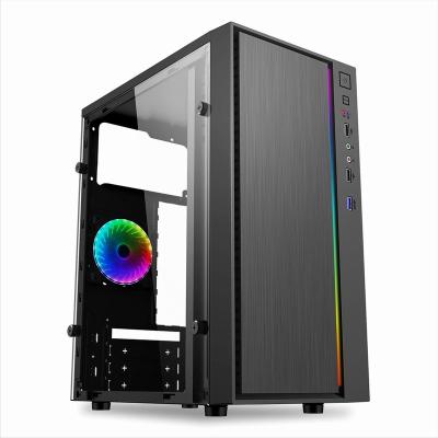 China With Side Panel Window ATX Case Gaming Case RGB ATX Case SKMCII007 Micro Lightweight Transparent Side Window for sale